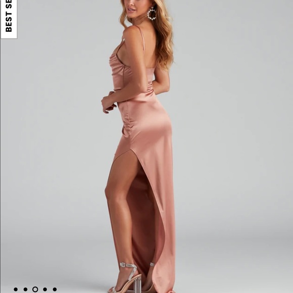 Wedding Guest or Bridesmaid dress - sexy thigh split - all eyes will be on you! - Picture 3 of 6